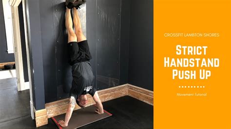 Strict Handstand Push Up Movement Tutorial Youtube