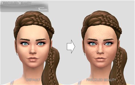 Mod The Sims Freckled Beauty Face Overlay