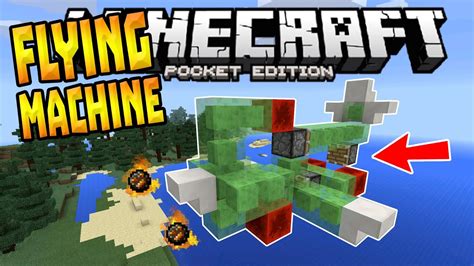 Flying Machine In Mcpe 0160 Slime Block Creation Minecraft Pe