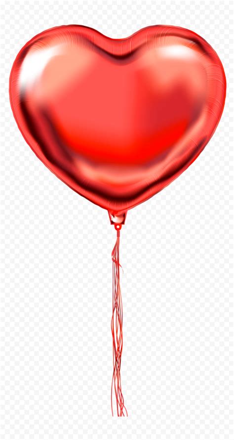 Hd Single Red Heart Love Balloon Png Citypng
