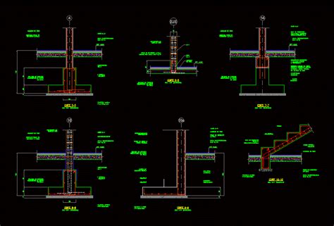 Planos De Zapatas Cimentacion En Dwg Autocad Estructuras Images