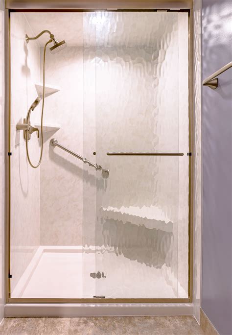 Re Bath Durabath Acrylic Walk In Shower In White Marble Ada Corner