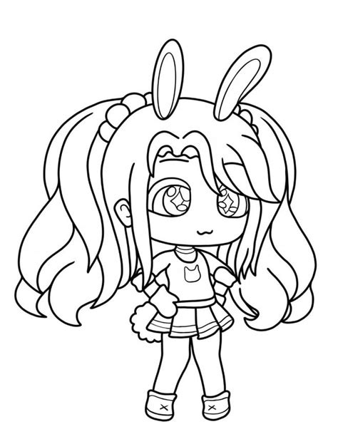 Coloriage Fille De Gacha Life Chibi Dessin Gratuit Imprimer