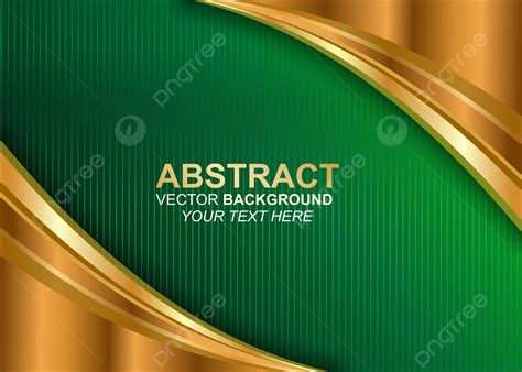 Gold And Green Abstract Background Design Image Vector Gold Green
