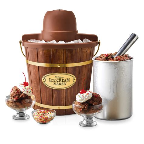 Nostalgia Electric Ice Cream Maker 4 Quarts Soft Serve Machine With