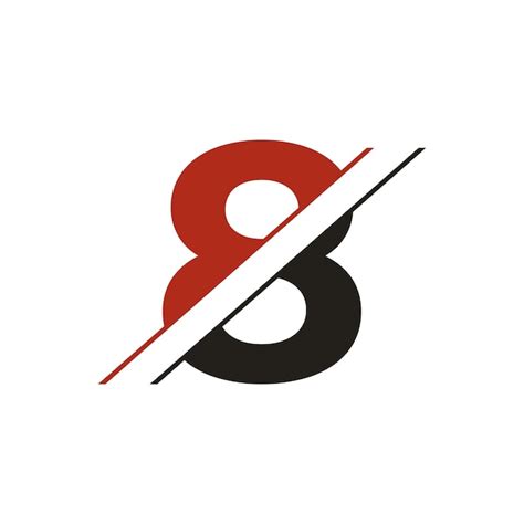 Premium Vector Number 8 Logo Or Icon Design Vector Illustration