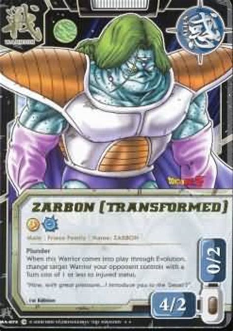 Goku transforming into a super saiyan 3. Zarbon Transformed - WA-073 - Rare - Dragonball: The ...