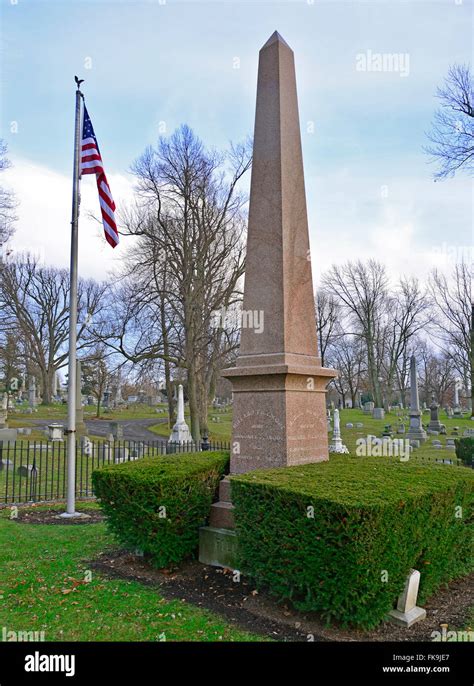 Burial Monument For President Millard Fillmore Buffalo Ny Stock Photo