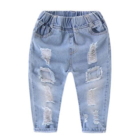 Children Boys Ripped Jeans Kids Fashion Spring Kids Clothing Denim