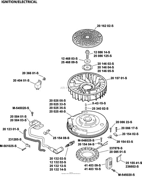 Kohler Sv530 0022 Mtd 17 Hp 127 Kw Parts Diagram For Ignition