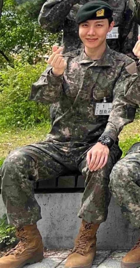 Btss J Hope Looking Healthy And Well At The Military Training Camp