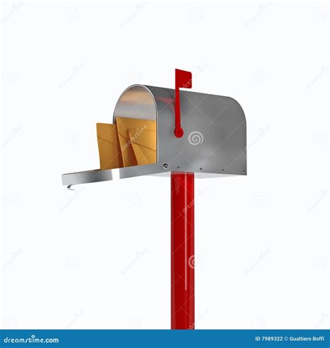 3d Mailbox Stock Illustration Illustration Of Open Mailbox 7989322