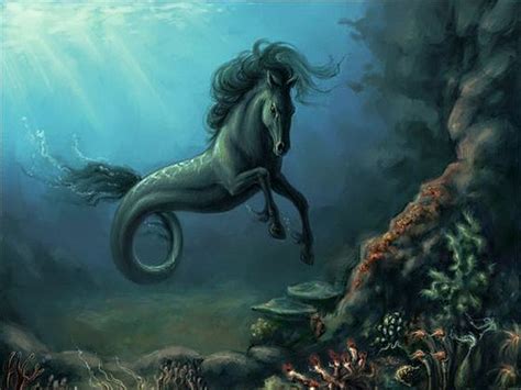Hippocampusgreek Mythology Mythological Creatures Mythical