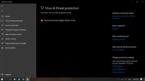 Cannot Turn On Real Time Protection In Windows Security Microsoft