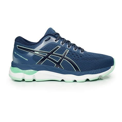Runner who sets the pace in a race for other competitors. Tênis Asics Gel-Pacemaker Feminino - Marinho e Azul | Netshoes