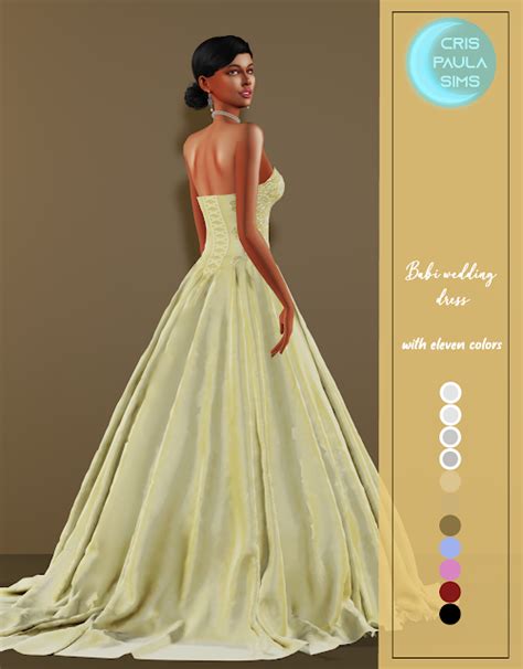 The Sims 4 Babi Wedding Dress Cris Paula Sims