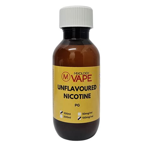 Unflavoured Nicotine 100mgml 100ml Mixology Vape