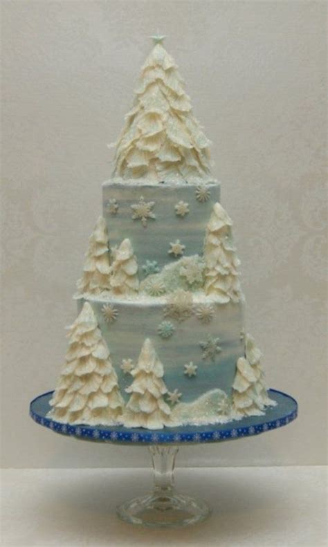 50 Beautiful Snowy White Winter Wedding Cakes Ideas Winter Cake