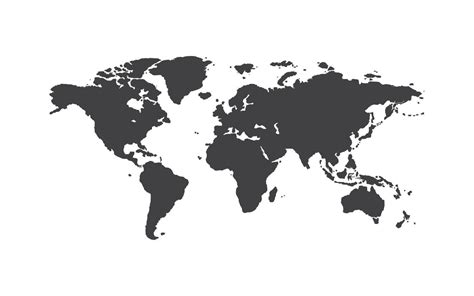 Map Of The World Silhouette Anetta Mathilda