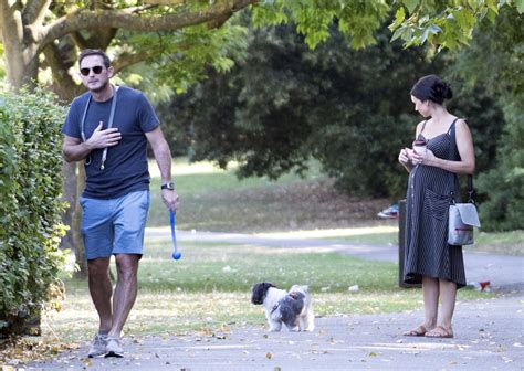 Pregnant Christine Lampard And Husband Frank Enjoy Walk During UK Heatwave OK Magazine