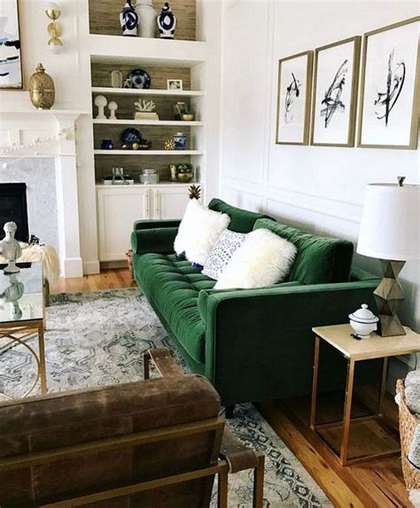 20 Decorating With Green Couch Decoomo
