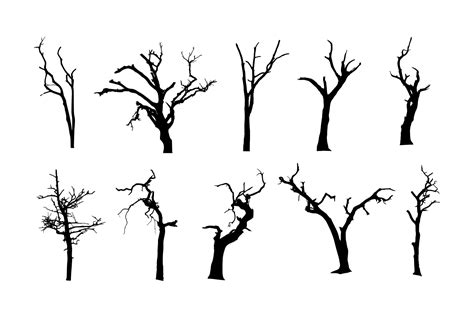 Dead Tree Silhouette Tattoo