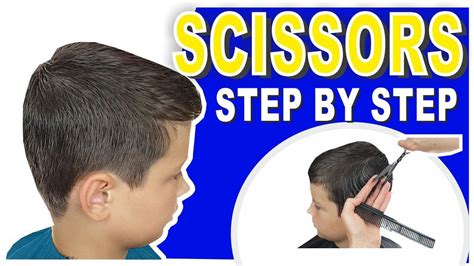 Use the already trimmed section as a guide and cut any hairs that stick up past that length. HOW TO CUT BOYS HAIR AT HOME | STEP BY STEP | SCISSOR HAIRCUT TUTORIAL FOR BEGINNERS - YouTube