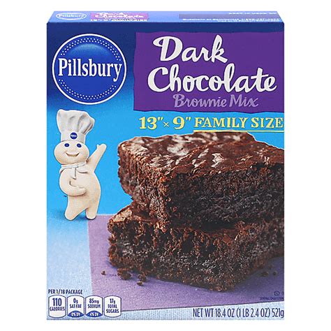 Pillsbury Brownie Mix Dark Chocolate Cake Cookie And Brownie Mixes