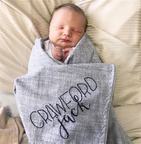 Personalized Baby Blanketstroller Blanketcustom Name Etsy Baby Boy