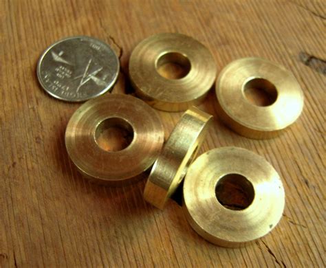 5 Solid Brass Washer One Inch Diameter By 316 Thick Used Between Connection Of Cane Handle And