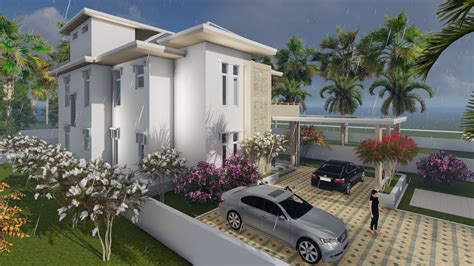 Modern Vila Design 16 + Lumion Render + Free Sketchup Model | SaM ArchitecT