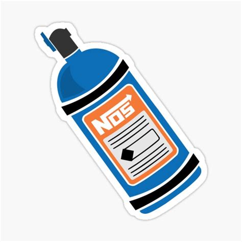 Nos Nitrous Oxide Canister Sticker For Sale By Thesaltyyankee Redbubble