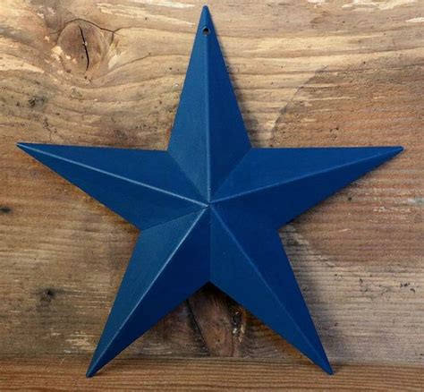 Nautical Blue Barn Star 5 Or 8 Inch Metal Wall Star Custom Etsy