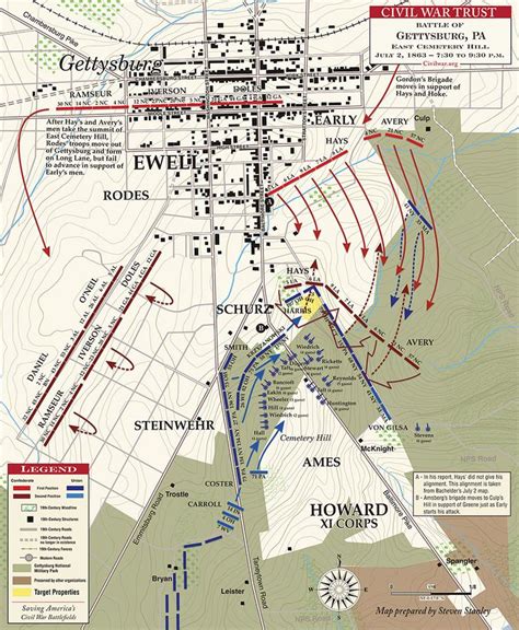 Gettysburg East Cemetery Hill July 2 1863 Civil War History