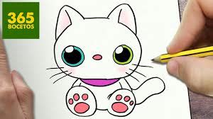 Este tipo de dibujos son también bastante sencillos, pero el resultado es muy fresco, informal y son perfectos para que los niños aprendan paso a paso como dibujar un gato con un estilo diferente. Dibujos animales kawaii paso a paso - Fotos de amor ...