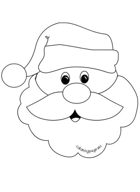 Santa Claus Face With Big Beard Easy Santa Drawing How To Draw Santa