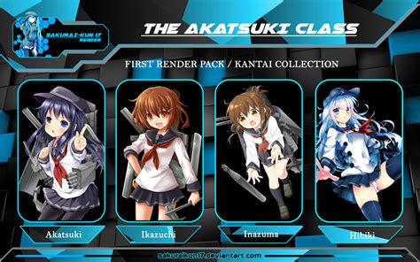 the akatsuki class kantai collection render by sakuraikun17 on deviantart