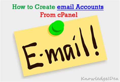 How To Create Email Account From Cpanel Knowledgeidea