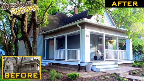 DIY PORCH RENOVATION Before And After House Gets Some Curb Appeal YouTube