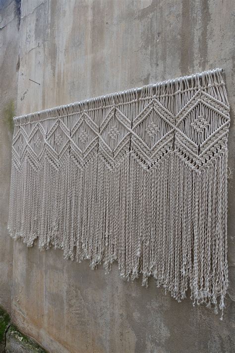 You can use these for interior design with many different diy project to choose from. Macrame curtain large woven wall hanging Bohemian home ...