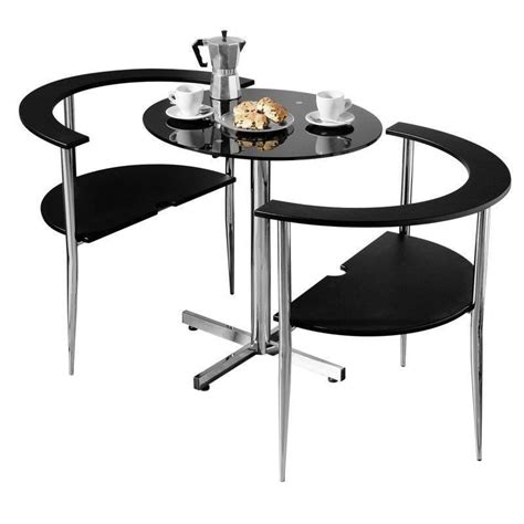 Check spelling or type a new query. Black Bistro Table With 2 Chairs Set Chrome Metal Legs ...