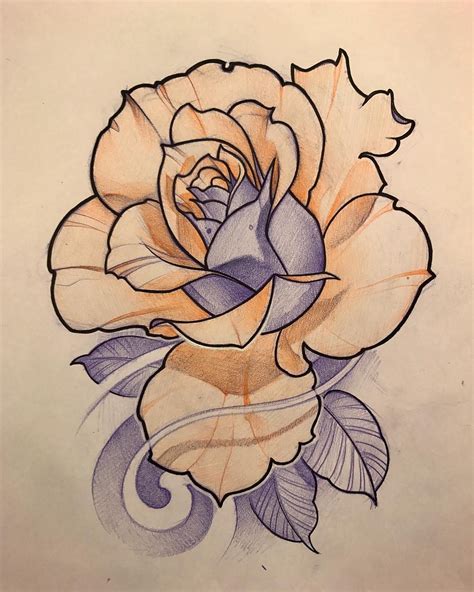 Disponible Realistic Rose Tattoo Drawings Sketches