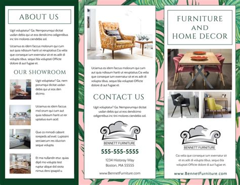 Furniture And Decor Brochure Template Mycreativeshop