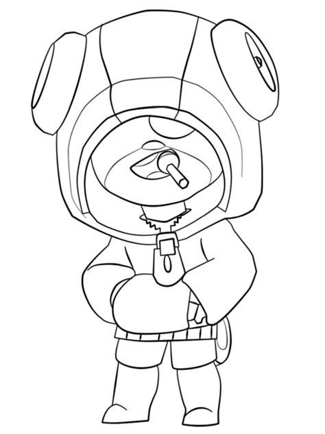 Brawl Stars Leon Coloring Page Funny Coloring Pages