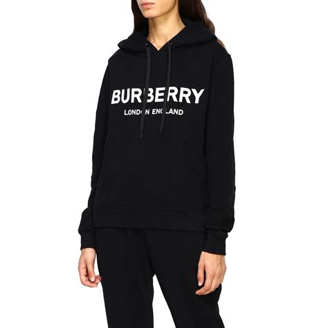 Burberry Outlet Sweater Women Black Sweatshirt Burberry 8011652 113837 Giglio