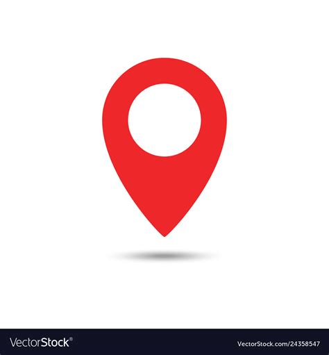 Red Maps Pin Location Map Icon Location Pin Pin Vector Image