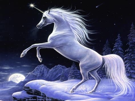 Abstract Fantasy Moonlight Magic Unicorn Sharlene Lindskog