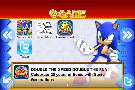 Celebrate Sonics 20th Anniversary With A New Free Sonic Game And App