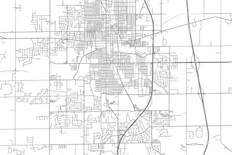 Kokomo Map Print City Map Wall Art Kokomo Indiana Carte Etsy