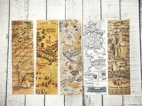mythical maps bookmark collection a court of thorns and roses
